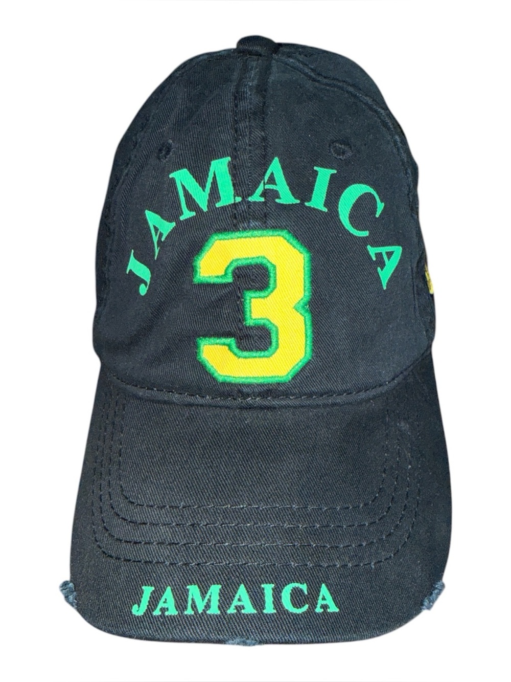 Robin Ruthβ Jamaica #3 Black Baseball Cap Hat Embroidered Tourist Souvenir